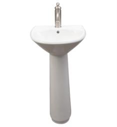 Barclay B-3-303WH Gair 16 1/2" Vitreous China Wall Mount/Pedestal Bathroom Sink Only in White
