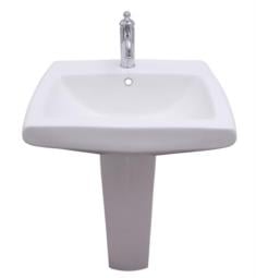 Barclay B-3-45WH Ambrose 23" Vitreous China Wall Mount/Pedestal Bathroom Sink Only in White