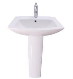 Barclay B-3-46WH Burke 24 3/8" Vitreous China Wall Mount/Pedestal Bathroom Sink Only in White