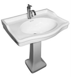 Barclay B-3-912WH Ensal 30" Single Basin Pedestal Bathroom Sink in White