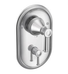 Moen T2310 Belfield 10 7/8" Three Function Pressure Balanced Valve Trim with Double Lever Handles and Integrated Diverter
