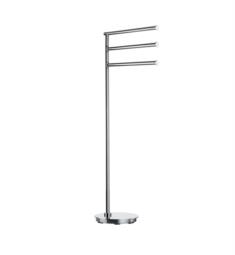 Smedbo FK608 Outline Lite 13" Free Standing Triple Swing Arm Towel Rail in Polished Stainless Steel