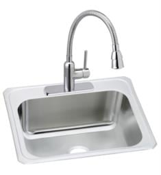 Elkay DCR252212C Pursuit 25" Single Bowl Drop-In Laundry Sink in Brushed Satin with Faucet