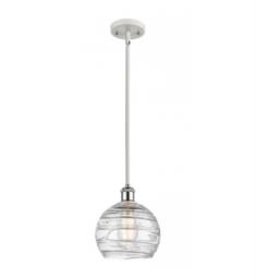Innovations Lighting 516-1S-G1213-8 Ballston Deco Swirl 8" One Light Clear Glass Mini Pendant with LED or Incandescent Bulb Option