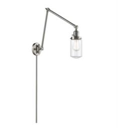 Innovations Lighting 238-G312 Franklin Restoration Dover One Light 4 1/2" Clear Glass Swing Arm Light with LED or Incandescent Bulb Option