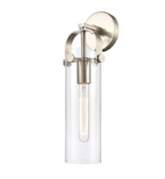 Innovations Lighting 413-1W-4CL-LED Restoration Pilaster 4 7/8" 1 Light Clear Glass Cylinder Shape Wall Sconce with LED Bulb Option