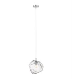 Access Lighting 63128LEDDLP-MSS-CLR Boulder 1 Light 6 3/4" 3000K Ceiling Mount LED Pendant in Chrome with Clear Glass Shade