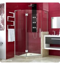 DreamLine E264072-134 Prism Plus 40" Frameless Neo-Angle Hinged Shower Enclosure with Half Panel