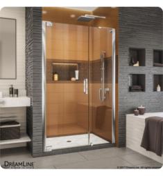 DreamLine SHDR-43180 Elegance-LS 41 1/4" to 53 3/4" Frameless Pivot Shower Door with 18" Inline Panel