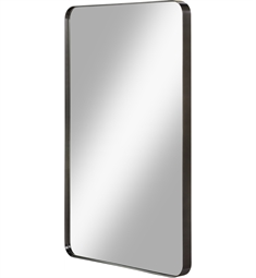 Fairmont Designs 1100-M24BK Reflections 24" Metal Frame Mirror in Matte Black