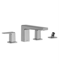 TOTO TBG10202U GB 5 1/8" Four Hole Deck Mounted Roman Tub Filler Trim with Handshower Outlet and Shower Hose