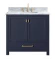 Avanity MODERO-VS36-NB Modero 36" Freestanding Single Bathroom Vanity in Navy Blue with Undermount Sink and Top