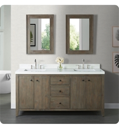 Fairmont Designs 1516-V7221D River View 72" Freestanding Double Bathroom Vanity Base in Coffee Bean
