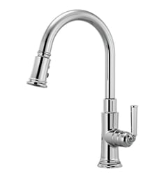 Brizo 63074LF Rook 15 7/8" Single Handle Deck Mounted Pull-Down Kitchen Faucet