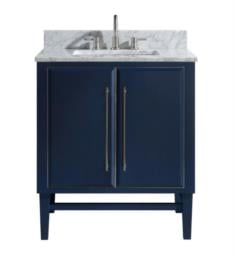 Avanity MASON-VS31-NBS-C Mason 30" Freestanding Single Bathroom Vanity with Sink in Navy Blue with Silver Trim