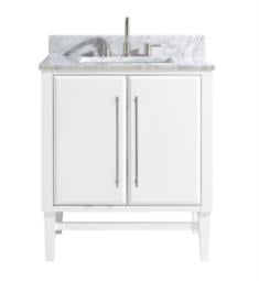 Avanity MASON-VS31-WTS-C Mason 30" Freestanding Single Bathroom Vanity with Sink in White with Silver Trim