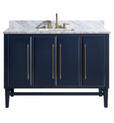 Avanity MASON-VS49-NBG Mason 48" Freestanding Single Bathroom Vanity with Sink in Navy Blue with Gold Trim
