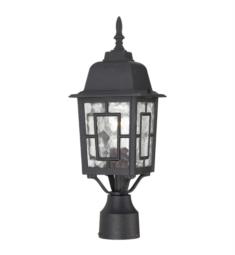 Nuvo 60-4929 Banyan 1 Light 6 1/8" Incandescent Clear Water Glass Outdoor Post Lantern in Textured Black