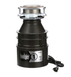 InSinkErator BADGER-1-W-C Badger 6 3/8" Continuous Feed Garbage Disposal in Waterborne Gray Enamel with Power Cord- 1/3 HP