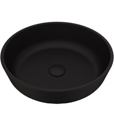 VIGO VG07113 Modus 16 1/2" MatteShell Round Vessel Bathroom Sink in Black