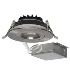 Satco S11620 1 Light 4 7/8" LED 3000K Gimbaled Direct Wire Downlight Recessed Light in Brushed Nickel with Remote Driver