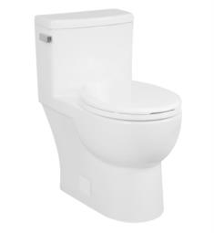 Icera C-6360.01 Malibu II 24 5/8" One-Piece Single Flush Round Front Bowl Toilet in White with 1.28 GPF EcoQuattro Technology