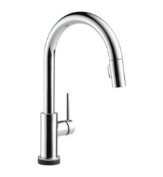 Delta 9159TV-DST Trinsic 15 3/4" Single Handle Pull-Down Kitchen Faucet with Touch2O Technology and Optional VoiceIQ