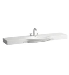 Laufen H8117060001 Palace 59 1/8" Vanity/Wall Mount Rectangular Cuttable Bathroom Sink with Overflow in White