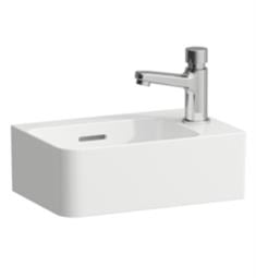Laufen H815280106U Val 13 3/8" Small Wall Mount Rectangular Bathroom Sink with Overflow