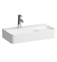 Laufen H815285U Val 23 5/8" Drop-in/Wall Mount Rectangular Bathroom Sink with Right Semi-wet Area