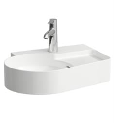 Laufen H816288U Val 20 7/8" Vessel Bathroom Sink with Right Semi-wet Area