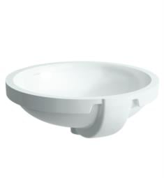 Laufen H8189620001091 Pro 18 3/8" Undermount Round Bathroom Sink with Overflow in White