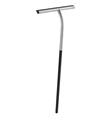 Smedbo DK2165 Sideline Shower Squeegee with Extra long shaft in Chrome with Black Stainless Steel Finish