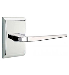 Emtek 5211 4" Privacy Modern Brass Door Lever Set with Neos Rosettes without CF Mechanism