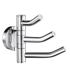 Smedbo HK327 Home Triple Hook with Swing Arm in Polished Chrome