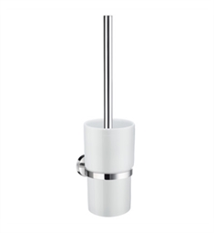 Smedbo HK333P Home Wall Mounted Toilet Brush in Polished Chrome with Porcelain