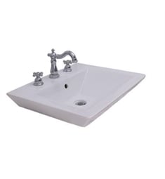 Barclay 4-366WH Opulence Wall-Hung Basin – “His”, 4" Centerset, White