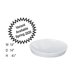 Barclay 5-605WH Variant Round Drop-in Basin, White