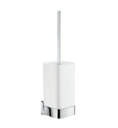 Smedbo OK433P Ice Toilet Brush in Polished Chrome with Container in Porcelain