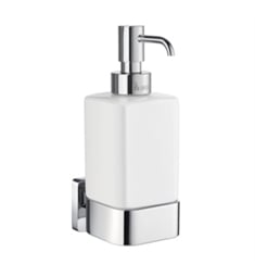 Smedbo OK469P Ice Wall Mounted Holder in Polished Chrome with Porcelain Dispenser