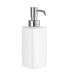 Smedbo OK470P Ice Soap Porcelain Dispenser with Pumphead in Polished Chrome