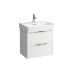 Laufen H4022521102601 Base 23" Wall Mount Single Basin Bathroom Vanity Base with Two Drawer in White Matte
