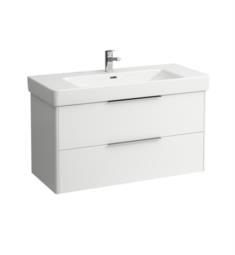 Laufen H4024521102611 Base 39 3/4" Wall Mount Single Basin Bathroom Vanity Base in White Glossy