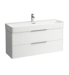 Laufen H4024721102611 Base 46 1/2" Wall Mount Single Basin Bathroom Vanity Base in White Glossy