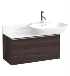 Laufen H4030011102631 Base 30 1/4" Wall Mount Single Basin Bathroom Vanity Base with One Drawer in Dark Brown Elm