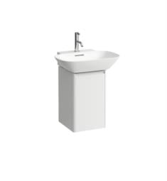 Laufen H403021102601 Base 12 1/2" Wall Mount Single Basin Bathroom Vanity Base with One Door in White Matte