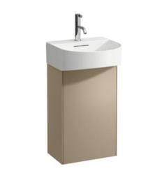 Laufen H405480340401 Sonar 15 1/4" Wall Mount Single Basin Bathroom Vanity Base with One Door in Gold