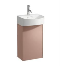Laufen H405480340411 Sonar 15 1/4" Wall Mount Single Basin Bathroom Vanity Base with One Door in Copper