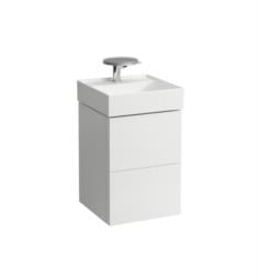 Laufen H4075080336401 Kartell 17 3/8" Wall Mount Single Basin Bathroom Vanity Base with Two Drawer in White Matte