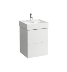 Laufen H4075090336401 Kartell 18 7/8" Wall Mount Single Basin Bathroom Vanity Base with Two Drawer in White Matte